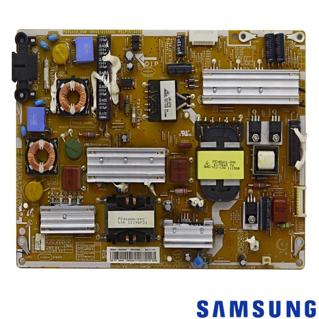 PLACA FONTE SAMSUNG BN44-00458A BN44-00423A BN98-03109A UN32D6000SGXZD UN40D5000PGXZD UN40D5500RGXZD PSLF151A03D (SEMI NOVA) Placa fonte SAMSUNG www.soplacas.tv.br